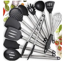 Comprar 11 Utensilios De Cocina De Silicona Juego De Utensilios...