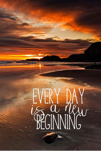 Libro: Every Day Is A New Beginning: Beach Sunrise Journal :