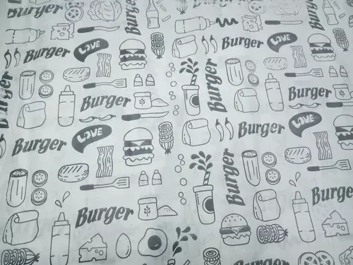 Papel Acoplado para Hamburguer - WHITE - 500 unidades, Embalagens para  Delivery e Fast-Food