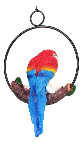 Colgante De Resina Sintética Con Diseño De Guacamayo Para De