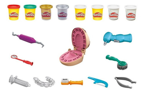 Imagem 1 de 2 de Massinha Play Doh Brincando De Dentista - Hasbro F1259