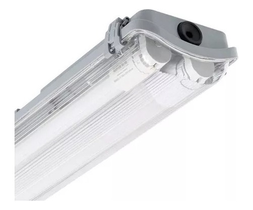 Artefacto Plafón Estanco 2x18 W Para 2 Tubos Led.