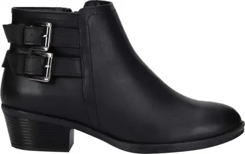 Botines negros online hebillas