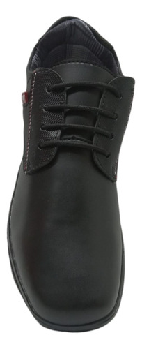 Zapatos Escolares Juvenil Casuales Comodos Bonitos Cosidos Negro 28.5