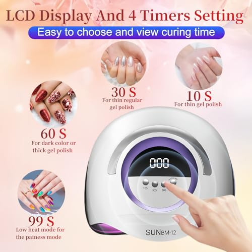 Lámpara De Uñas Uv Led Con 72 Cuentas Lámparas De Curado De