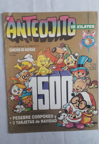 Revista Antigua * Anteojito * N° 1500 Navidad Con 1 Recorte