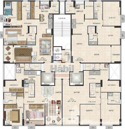 Imagem 9 de 16 de Apartamento Padrão Com 2 Quartos - Vd1460-v