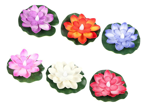 2 Lámpara De Flor De Jardín Realista Que Cambia De Color