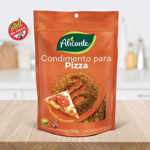 Condimento Alicante Para Preparar Pizza X 50 Gr