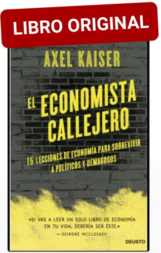 El Economista Callejero ( Libro Y Original )