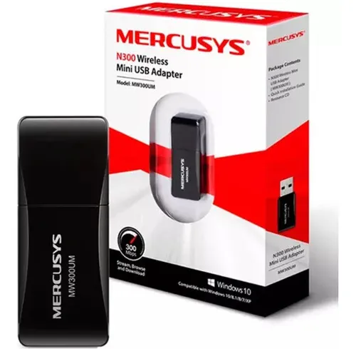 MW300UM TARJETA WIFI MERCUSYS MINI 300 MBPS