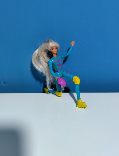 Muñeca Barbie Skating Miniatura Articulada 1994 Hermosa !!! (Usado)