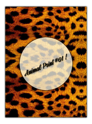 Animal Print #01!  Lámina Decoupage Autoadhesiva 30 X 42 Cm
