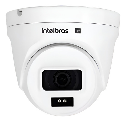 Kit 10 Pç Camera Dome Vipc 1230d C/poe Intelbras Cor Branco