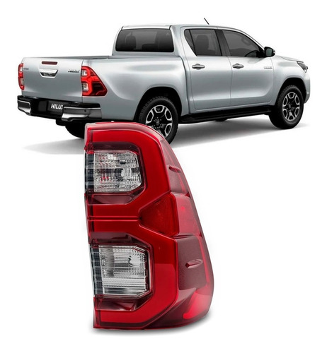 Lanterna Traseira Hilux Pick-up 2021 2022 Com Led