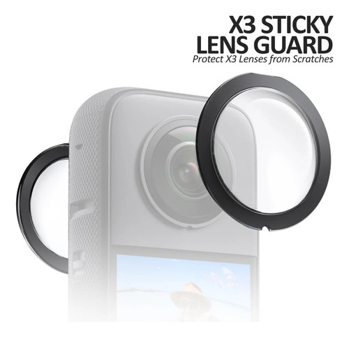 Carcasa+ Protectores Lente Para Insta 360 X3 Frame, Case Pvc