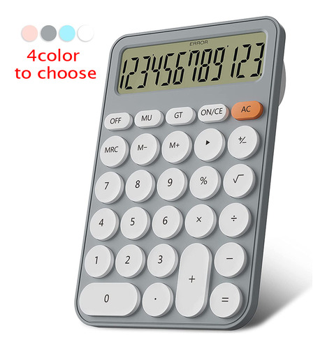 Calculadora De Escritorio Calculadoras De Números Grandes Of Color Gris
