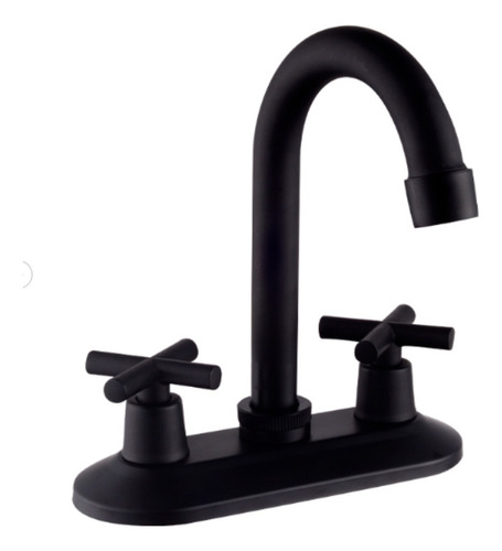 Mezcladora Para Lavabo Acabado Mate Color Negro