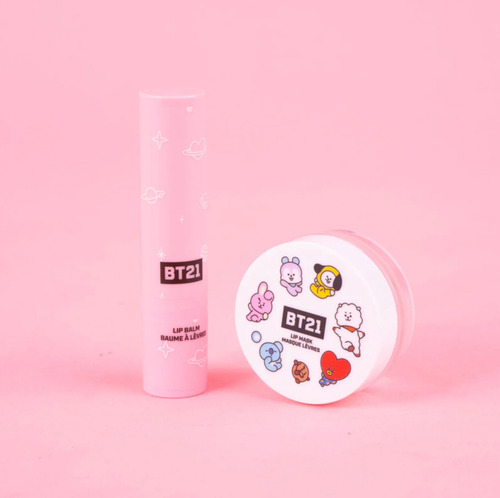 Balsamo Labial Hidratante Color Bt21 Miniso Original