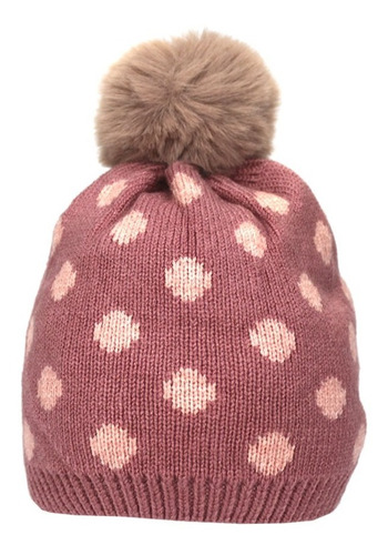 Gorro Lana Con Pompón Para Bebes Y Niñas De 2 A 4 Años