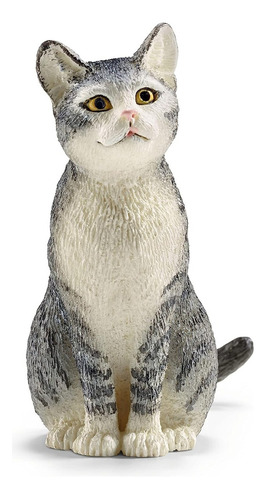 Figura De Animales Gato Sentado Colección Para Niños Y Niñas