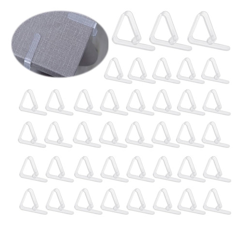 Janfeel Clips De Plástico Transparente Para Mantel, Clips De