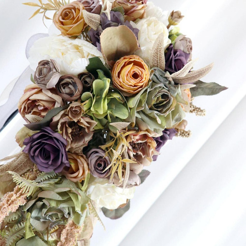 Bouquet Bouquet Novia Sosteniendo El Ramo Elegantes Flores