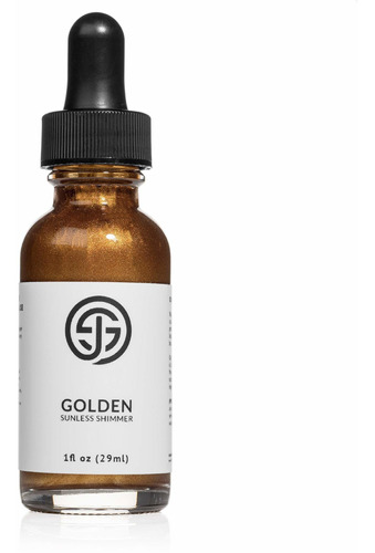 Golden Shimmer Drops - Aditivo Sin Sol Brillo - 1oz