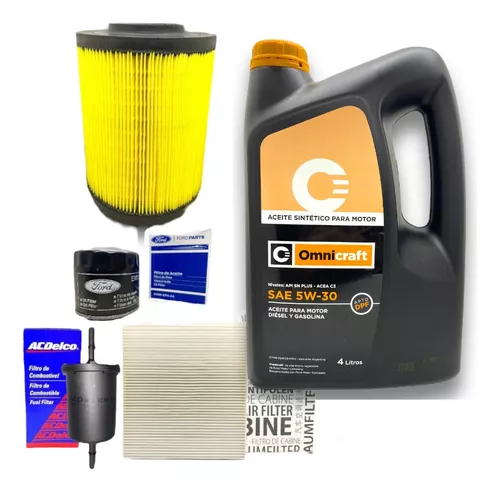 Kit 3 Filtros + Aceite Sintético Motorcraft 5w30 Ford Ka