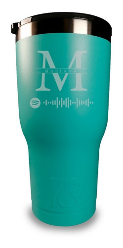 Imagen 2 de 6 de Termos Rtic Tipo Yeti Personalizados Spotify Código Canción