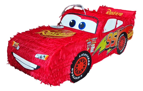 Piñata Rayo Mcqueen Cars 3d 80 Cm Fiesta Decoracion