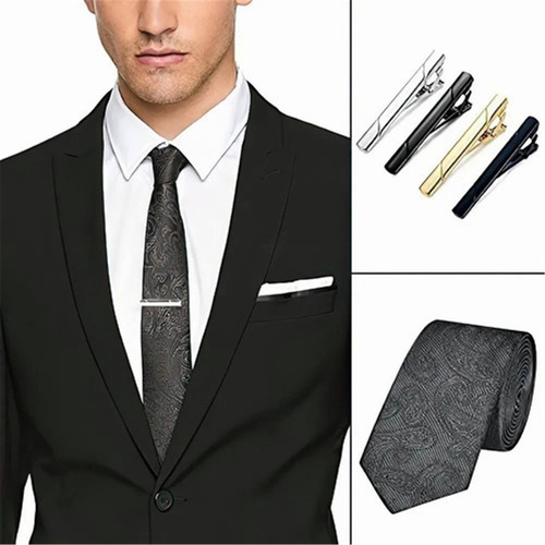 A Juego De Clips De Corbata For Boda, Negocio, 4 Piezas