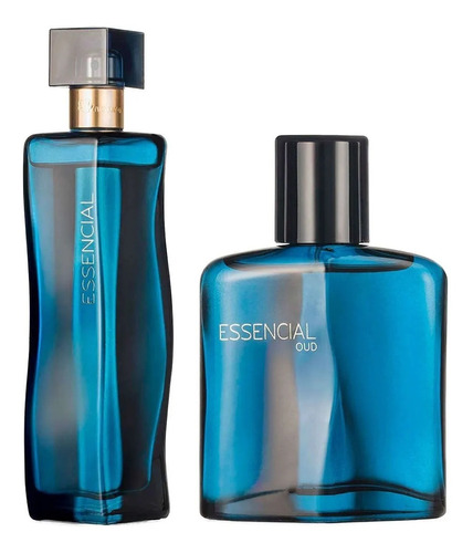 Kit Perfumes Natura Essencial Oud Feminino + Masculino 100ml