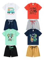 Comprar Roupa Combo De 4 Conjuntos Juvenil Menino 