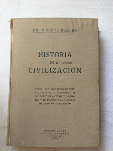 Historia De La Civilizacion Vicente Racuez