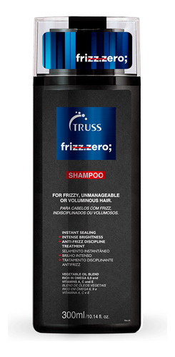Shampoo Frizz Zero 300ml Truss Lançamento Profissional