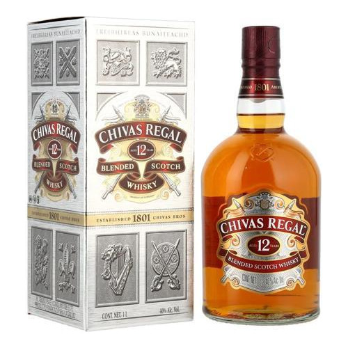 Whisky Chivas Regal 12 Años 1 Litro Fullescabio