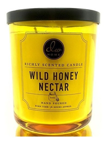 Dw Inicio Wild Honey Néctar 15,48 Oz Vela En Frasco De Vidri