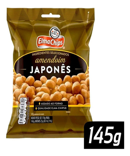 Salgadinho Amendoim Elma Chips Japones 145g 7892840814724