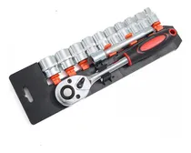Comprar Kit 12 Soquetes 1u002F2 8mm 24mm Chave Catraca Extensor 5 Pol
