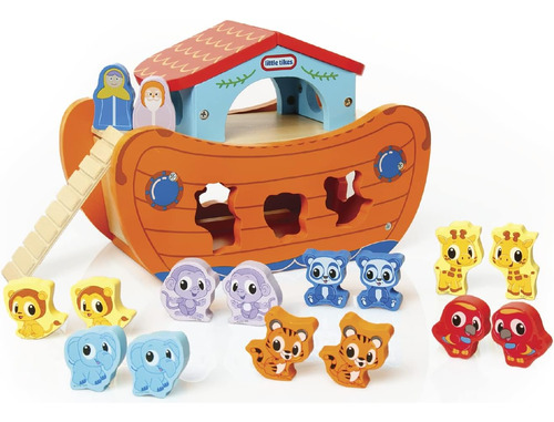 Little Tikes - Juguete De Arca De Animal De Madera Maciza -