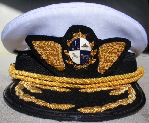 Gorra De Gala Blanca Brigadier General Fuerza Aerea Obsoleta