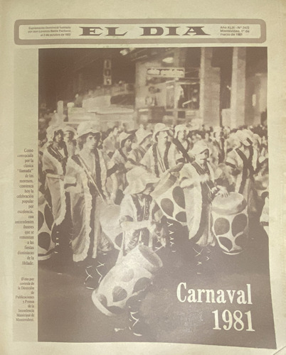 Vintage El Día N° 2472 Carnaval / Florida   1981