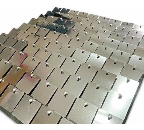 Imagen 2 de 9 de Shimmer Wall Panel Pared Cortina 30x30 Cms Plata X 2 Unidads
