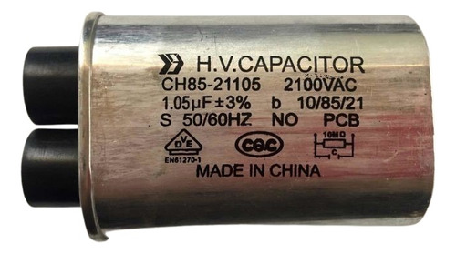 Capacitor-condensador Para Microondas 1,05uf 2100v