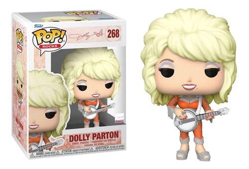 Figura De Vinilo Dolly Parton Pop Con Protector De Caja