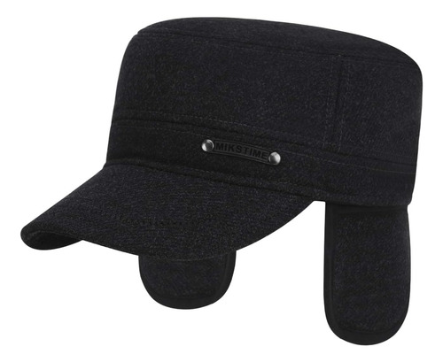 Holiberty Sombrero Militar Lana Invierno Hombre Con Gorra