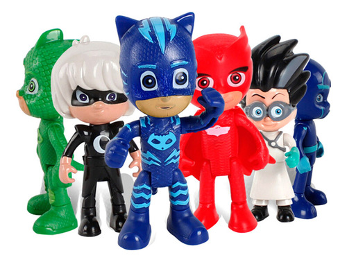 Juego De 6 Figuras De Acción Pj Masks Catboy Cloak, Juguete