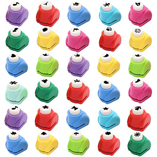 Punch Craft Set, 30pcs Hole Punch Shapes Hole Punch Sha...