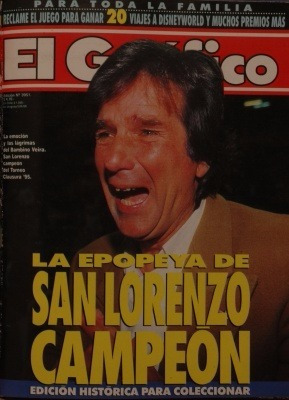 El Grafico 3951 San Lorenzo Campeon 94/95 Bambino Veira
